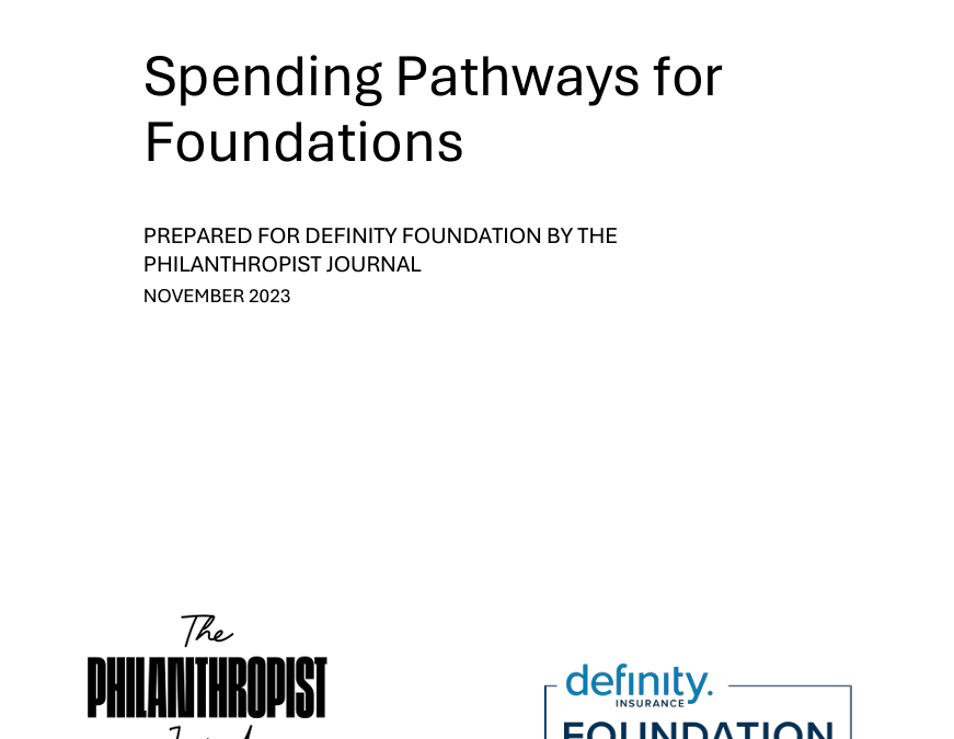 New report: Spending pathways for foundations